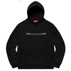 Supreme Shop Hooded Sweatshirt Black Los Angeles